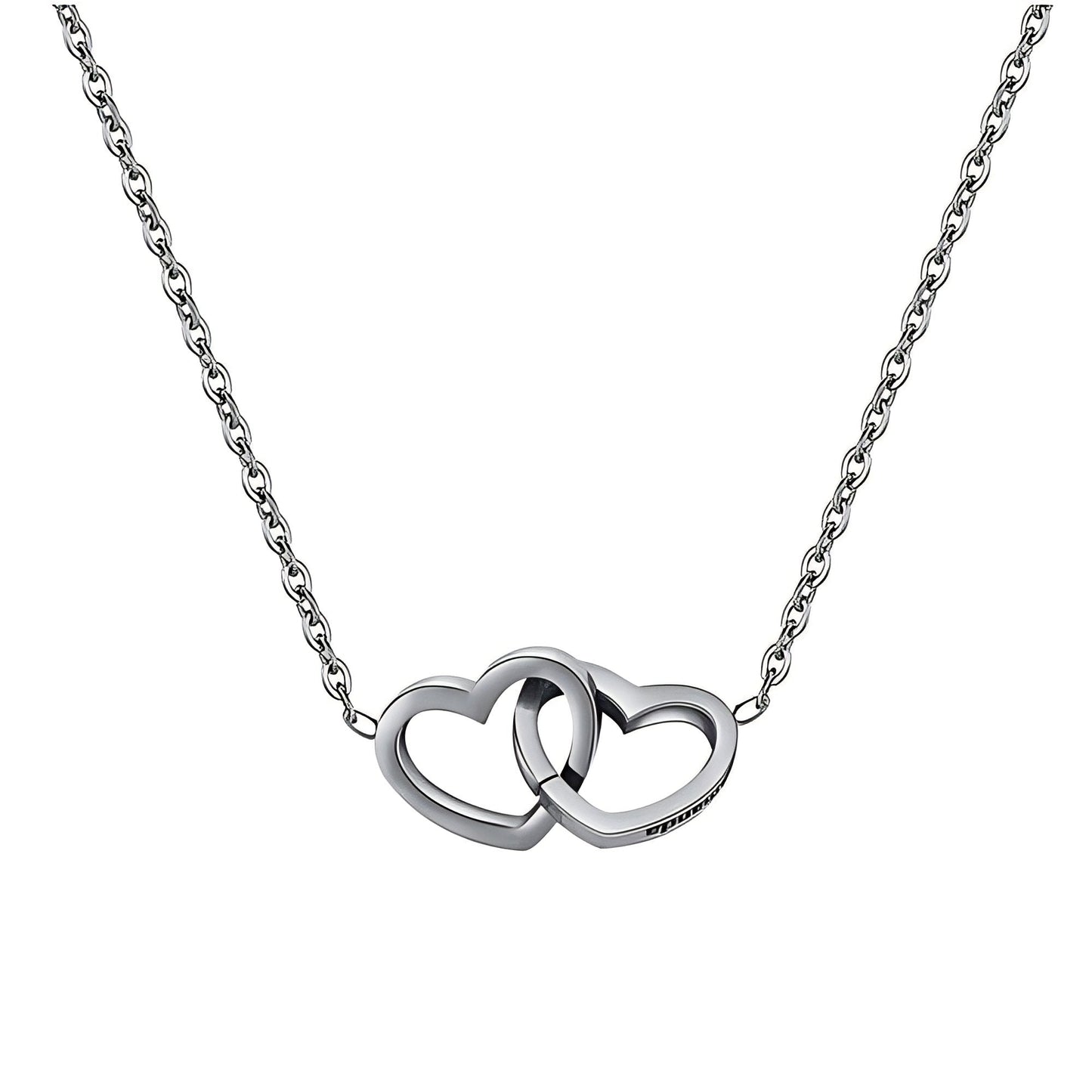 Doppelherz Halskette silber - Geschenk fĂŒr Sie