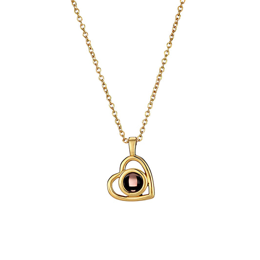 Photo necklace rose box