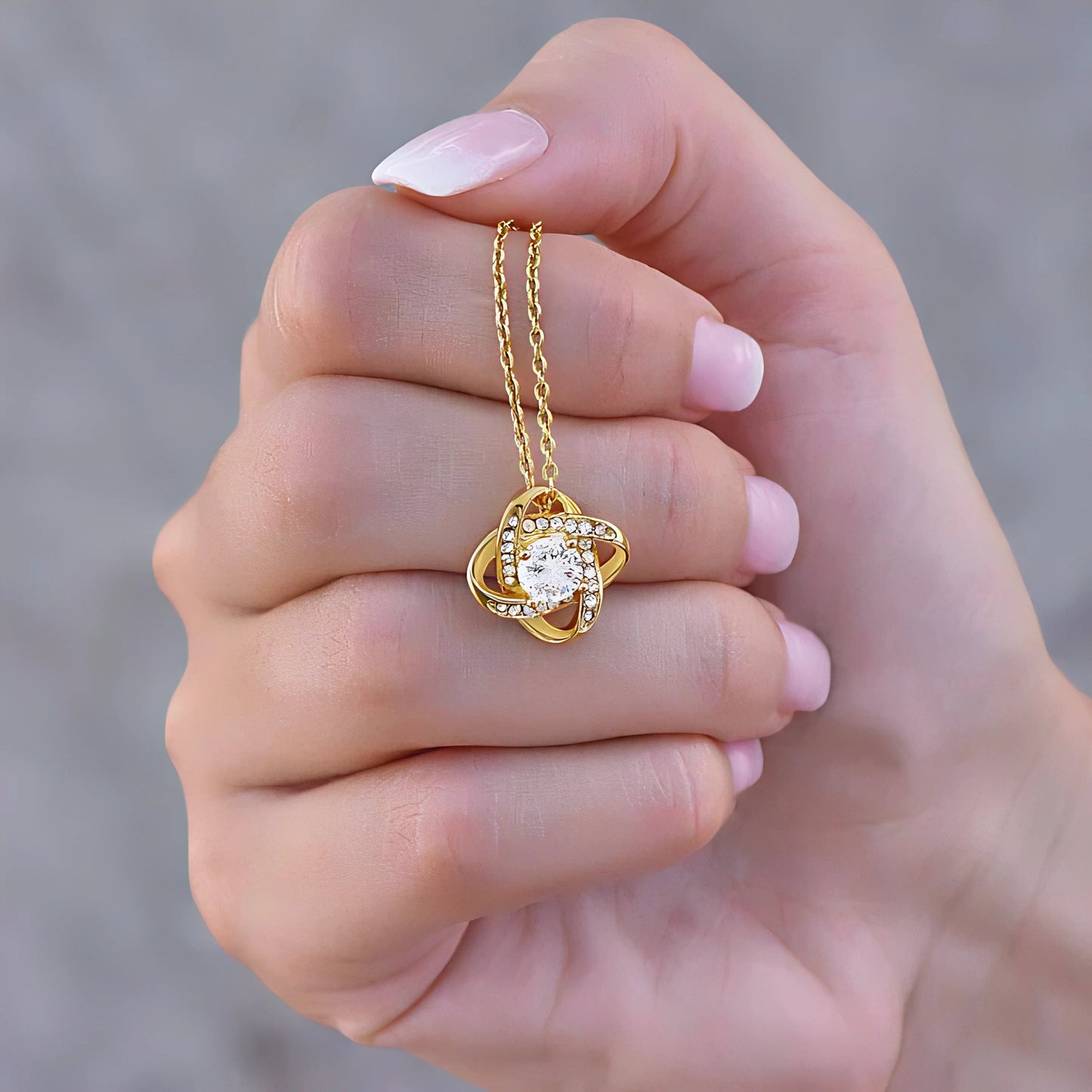 Weißgold Kette mit echter Rose - ausgefallene geschenke für frauen