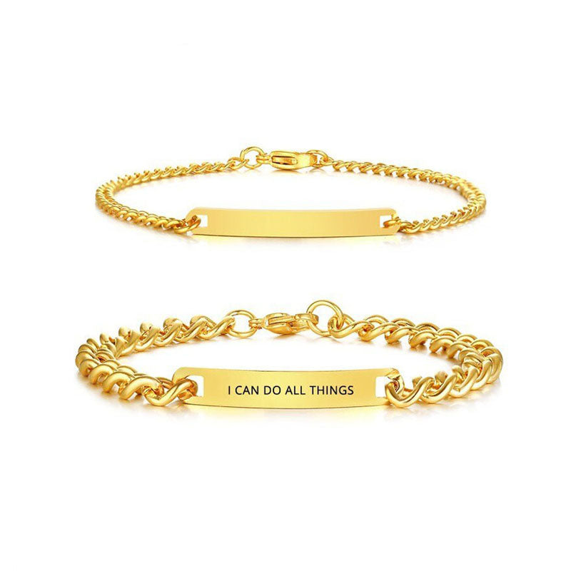 Personalisiertes Armband mit Wunschgravur in Gold - Individuelles Schmuckstück für besondere Erinnerungen