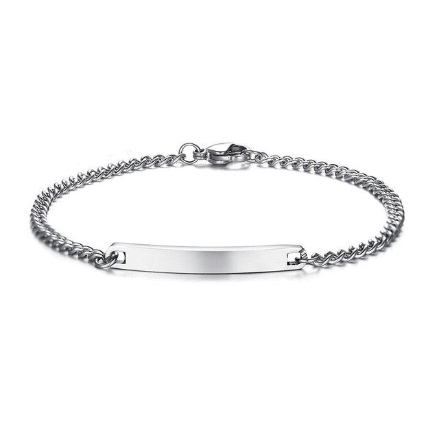 Personalisiertes Armband mit Wunschgravur in Silber für Damen- Individuelles Schmuckstück für besondere Erinnerungen